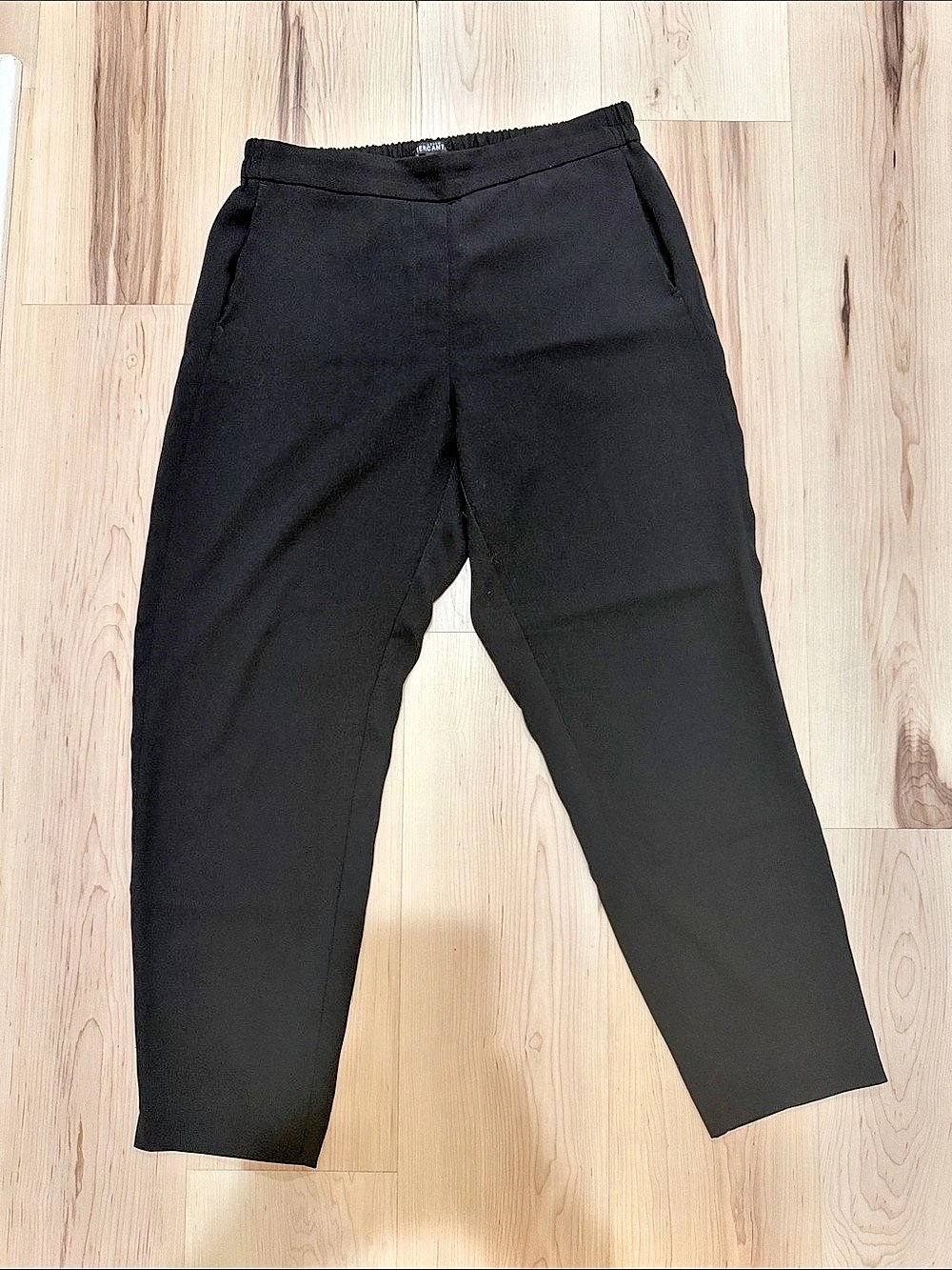 J. Crew Black Pull-On Tapered Ankle Pants